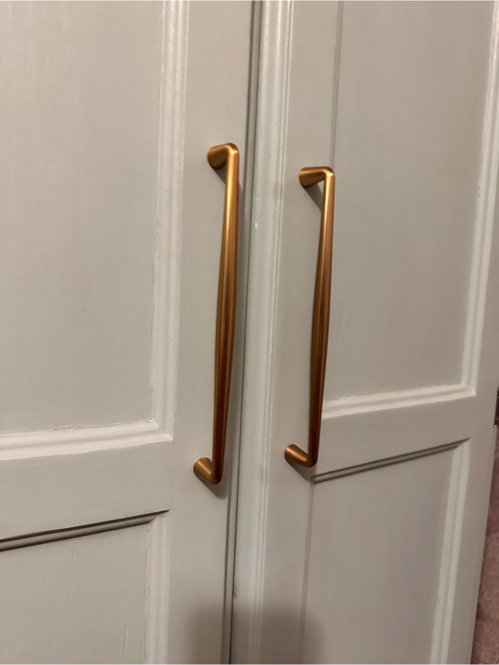 3 - GORGEOUS Modern Matte Gold Cabinet Pulls